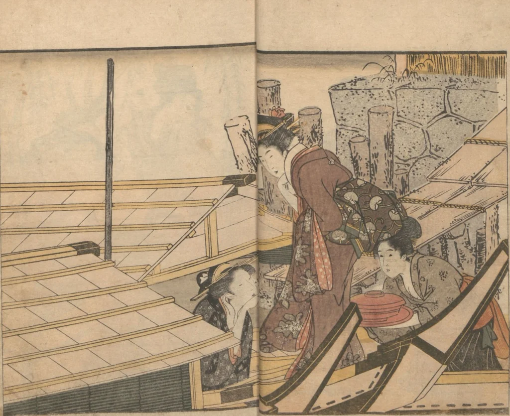An illustration from Picture Book of Flowers of the Four Seasons (Ehon shiki no hana) : [volume 1], 1801, leaf 7