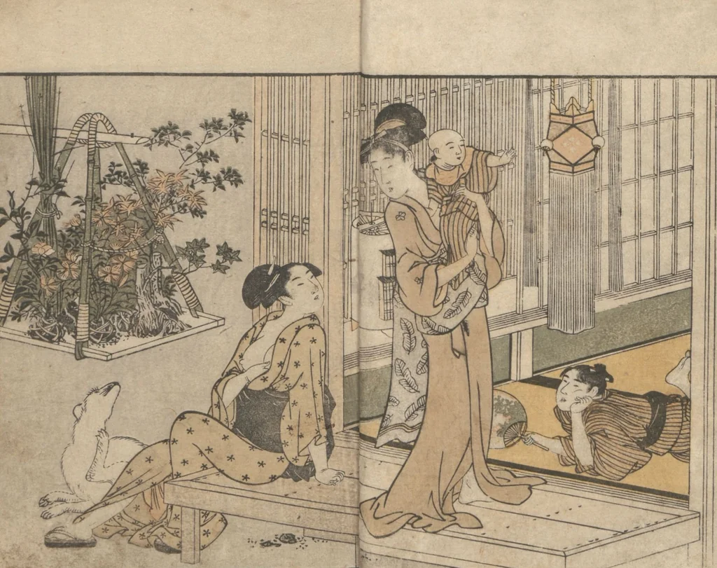 An illustration from Picture Book of Flowers of the Four Seasons (Ehon shiki no hana) : [volume 2], 1801, leaf 3