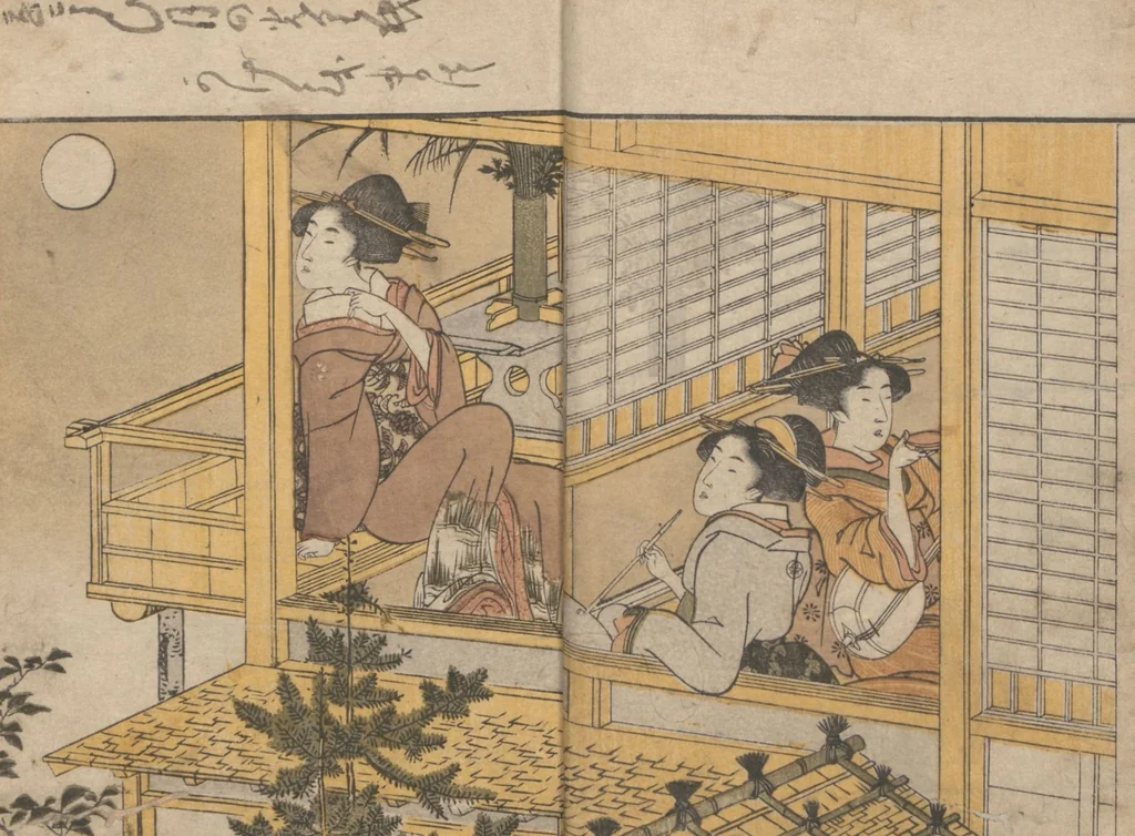 An illustration from Picture Book of Flowers of the Four Seasons (Ehon shiki no hana) : [volume 2], 1801, leaf 4