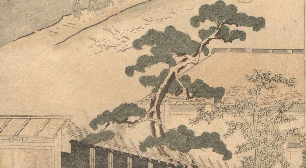 An illustration from The Moon-Mad Monk, or Crazy Gazing at the Moon (Kyōgetsubō 狂月坊), 1789, leaf 3
