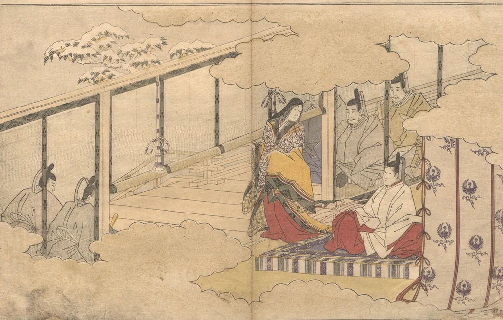 An illustration from The Silver World (Gin sekai), 1790, leaf 3