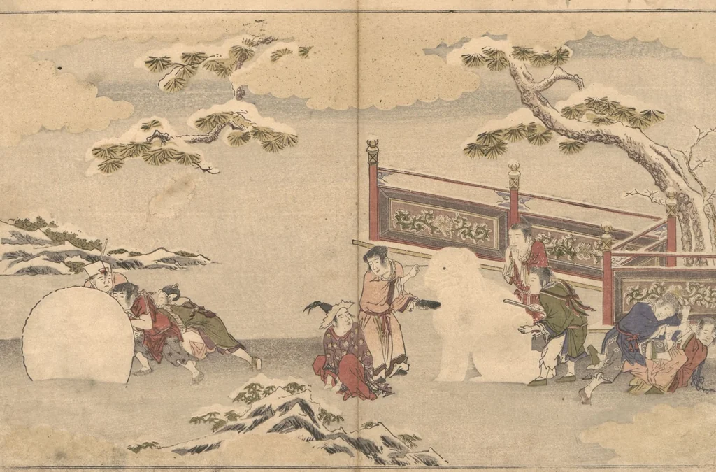 An illustration from The Silver World (Gin sekai), 1790, leaf 7