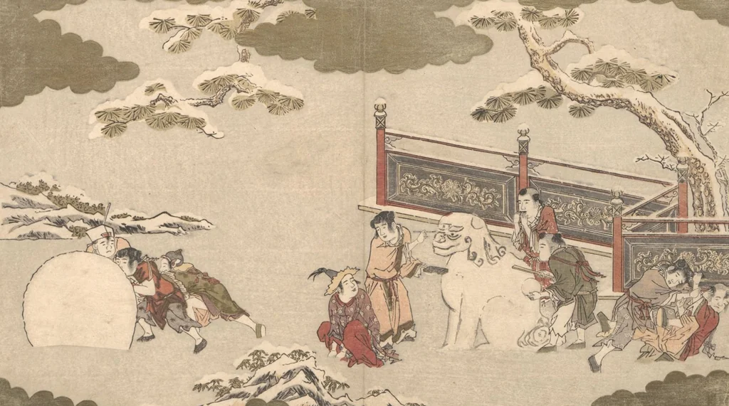 An illustration from The Silver World (Gin sekai), 1790, leaf 6