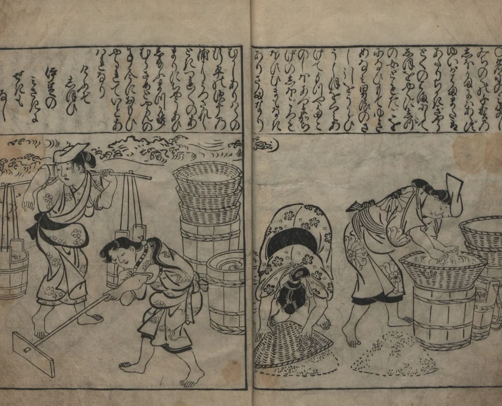 An illustration from One Hundred Women of Japan (Wakoku hyakujo 和国百女) : [volume 2], 1694, leaf 10