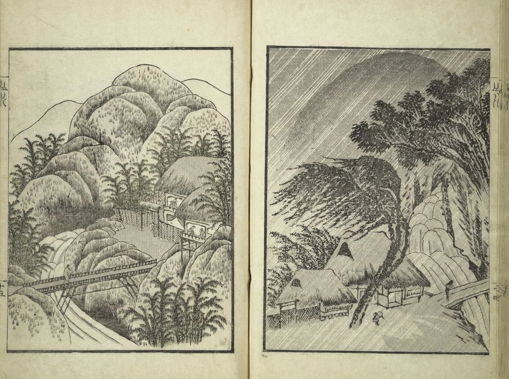 An illustration from Ichirō Picture Album (Ichirō gafu 一老画譜), 1823, leaf 19