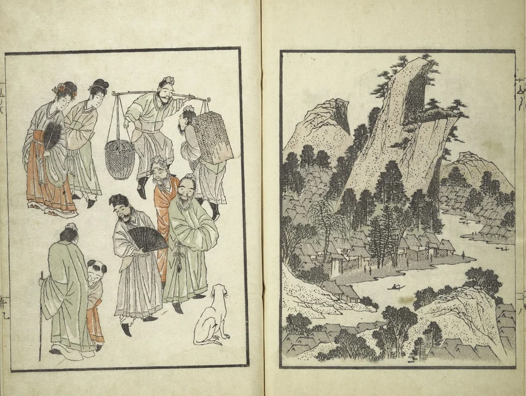 An illustration from Ichirō Picture Album (Ichirō gafu 一老画譜), 1823, leaf 23