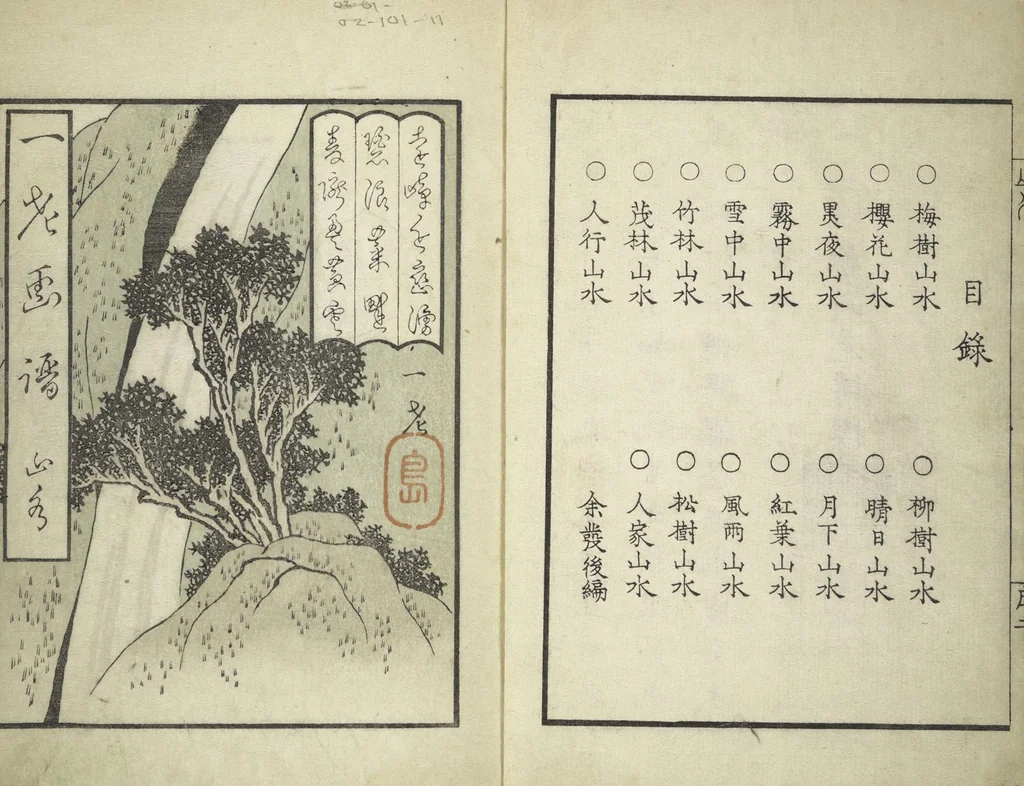 An illustration from Ichirō Picture Album (Ichirō gafu 一老画譜), 1823, leaf 4