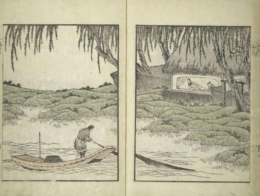 An illustration from Ichirō Picture Album (Ichirō gafu 一老画譜), 1823, leaf 8