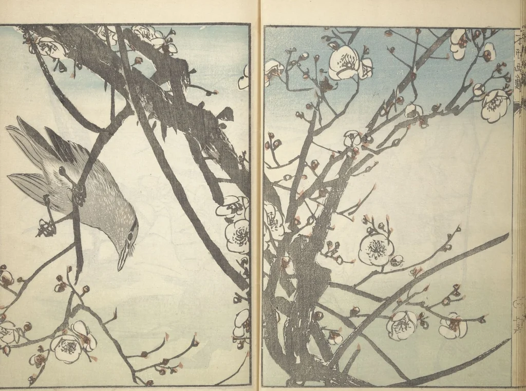 An illustration from A Thicket of Pictures Without Shapes (Fukei gasō), 1817, leaf 19