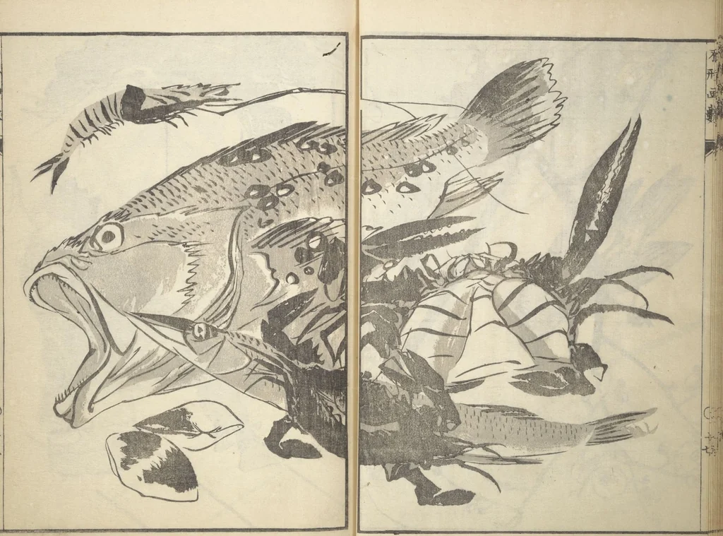 An illustration from A Thicket of Pictures Without Shapes (Fukei gasō), 1817, leaf 20