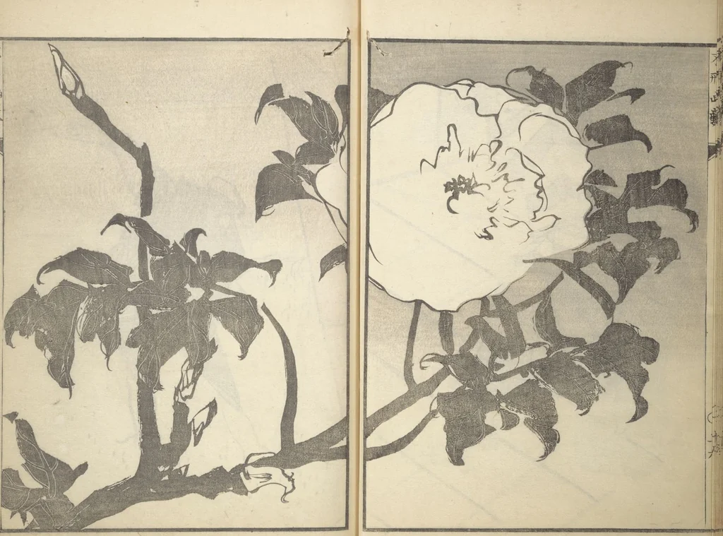 An illustration from A Thicket of Pictures Without Shapes (Fukei gasō), 1817, leaf 22