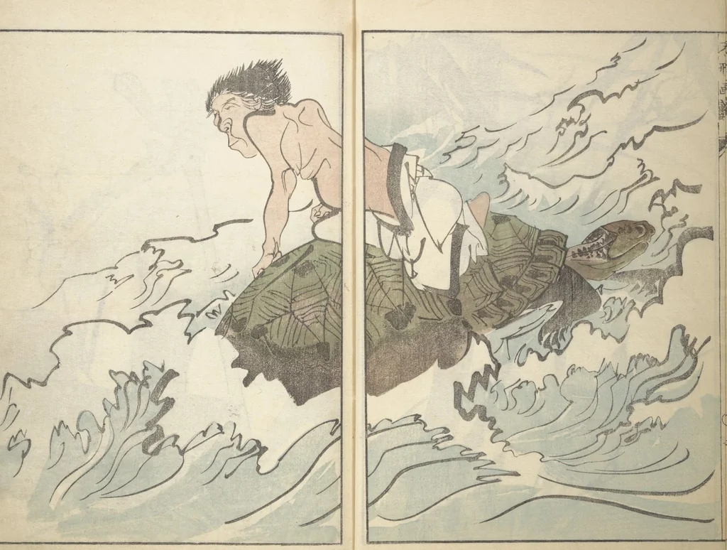 An illustration from A Thicket of Pictures Without Shapes (Fukei gasō), 1817, leaf 6