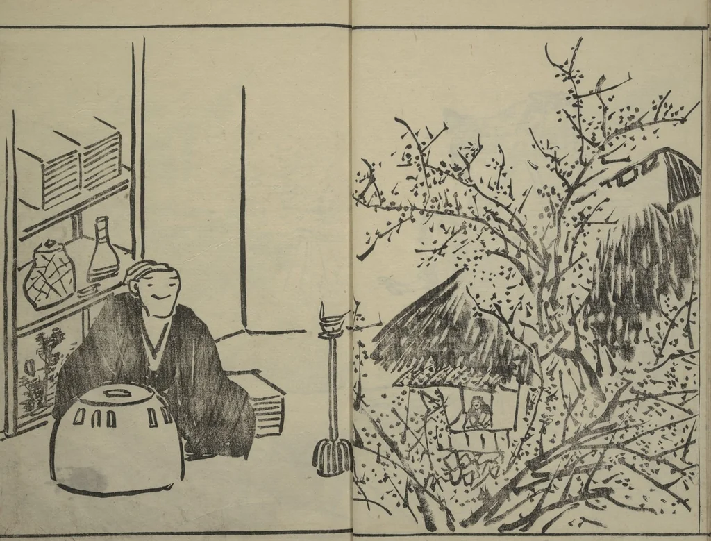 An illustration from Kyūrō (Baitei) Picture Album (Kyūrō gafu 九老画譜), 1797, leaf 13