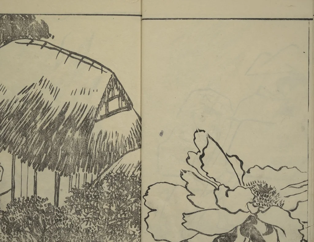 An illustration from Kyūrō (Baitei) Picture Album (Kyūrō gafu 九老画譜), 1797, leaf 9
