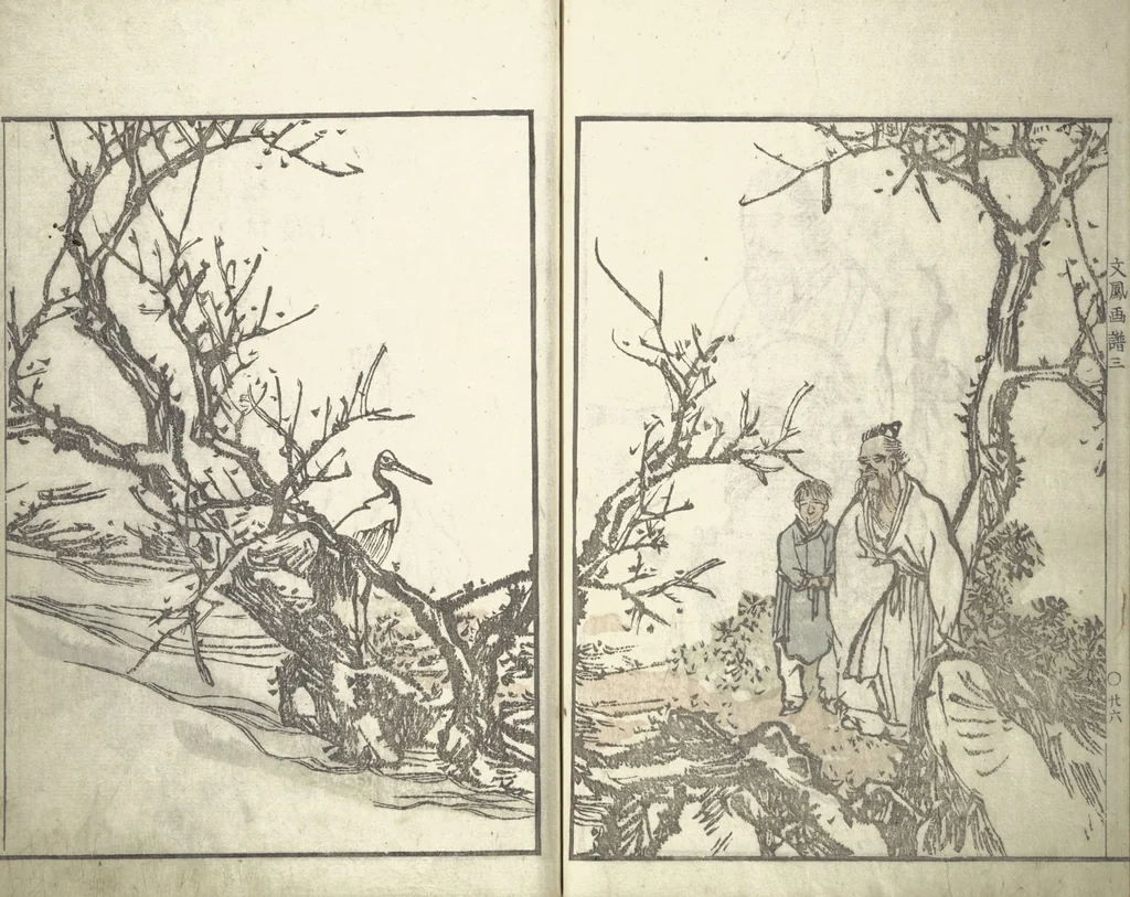 An illustration from Bunpō Picture Album (Bunpō gafu 文鳳画譜), First Series : [volume 1], 1813, leaf 29