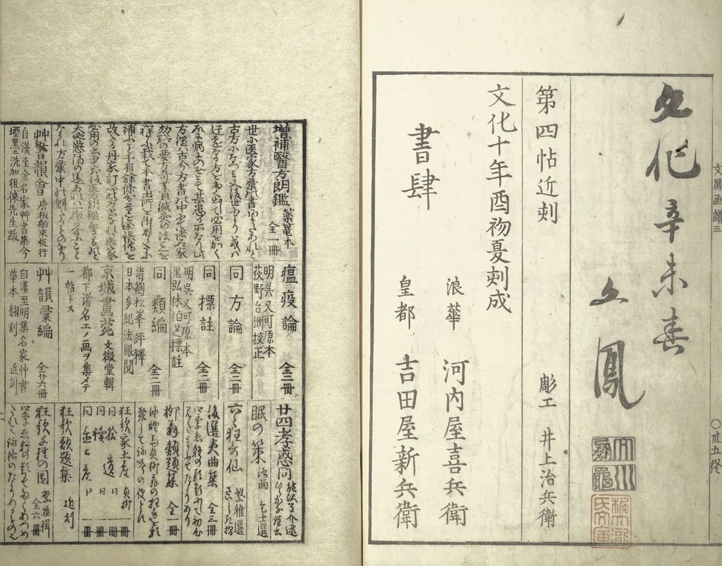 An illustration from Bunpō Picture Album (Bunpō gafu 文鳳画譜), First Series : [volume 1], 1813, leaf 38
