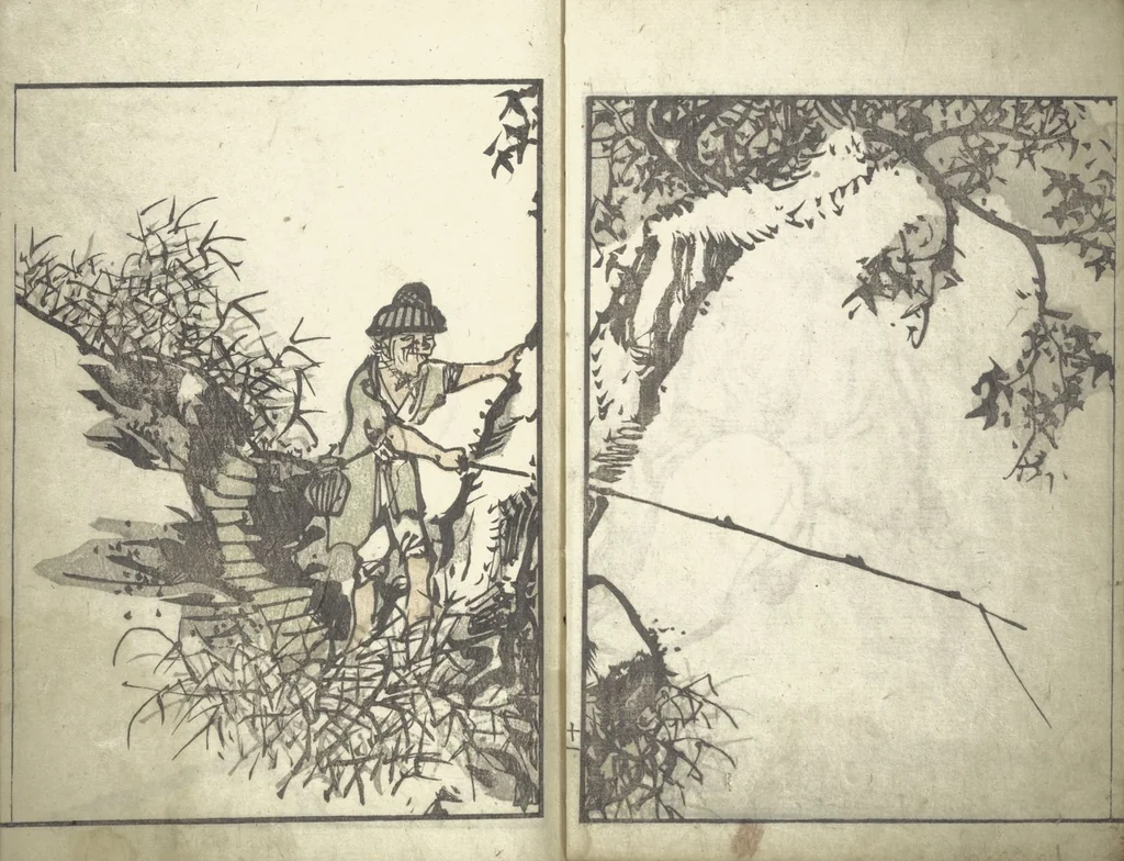 An illustration from Bunpō Picture Album (Bunpō gafu 文鳳画譜), First Series : [volume 2], 1807, leaf 14