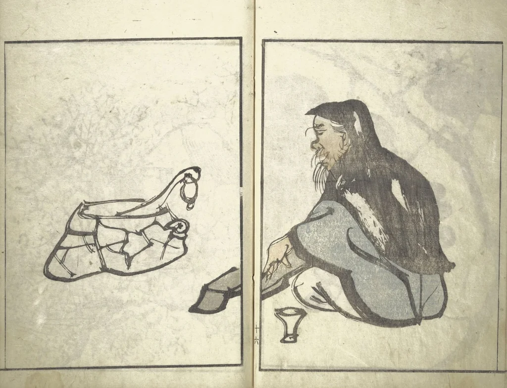 An illustration from Bunpō Picture Album (Bunpō gafu 文鳳画譜), First Series : [volume 2], 1807, leaf 19