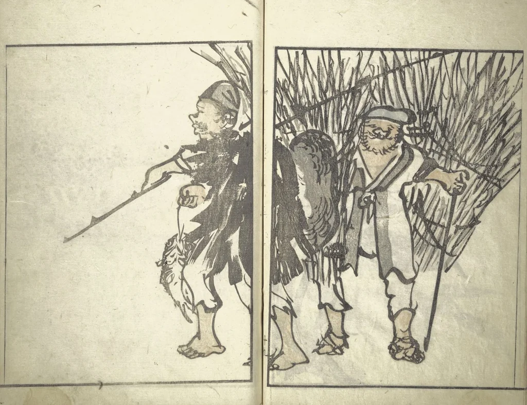 An illustration from Bunpō Picture Album (Bunpō gafu 文鳳画譜), First Series : [volume 2], 1807, leaf 22