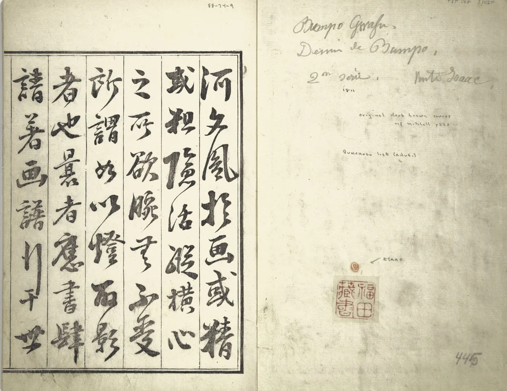 An illustration from Bunpō Picture Album (Bunpō gafu 文鳳画譜), First Series : [volume 3], 1813, leaf 2