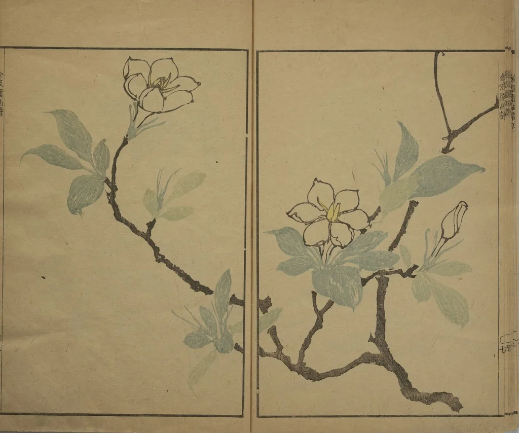 An illustration from Kinpaen (Bunpō) Picture Album (Kinpaen gafu 金波園画譜), 1820, leaf 11