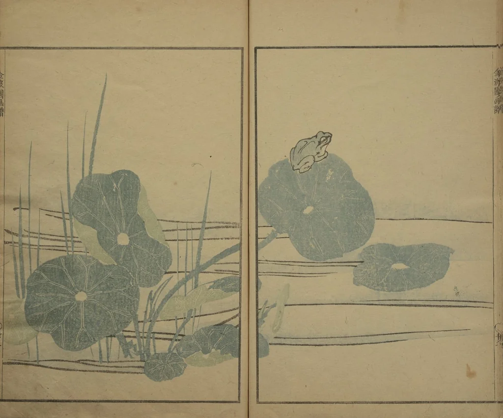 An illustration from Kinpaen (Bunpō) Picture Album (Kinpaen gafu 金波園画譜), 1820, leaf 26