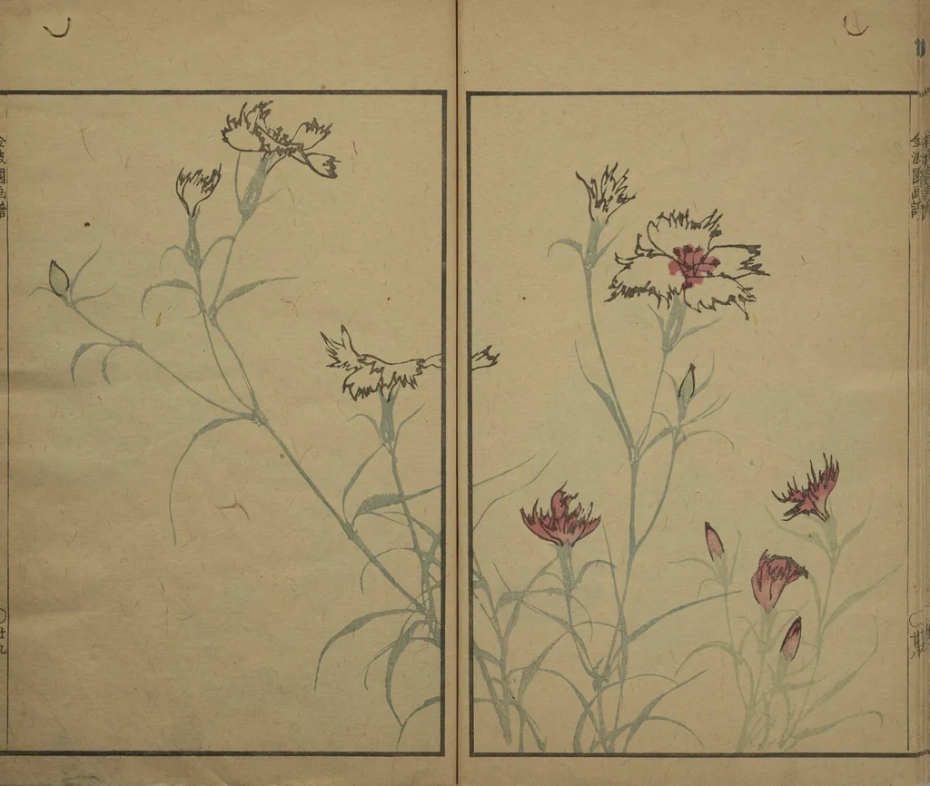 An illustration from Kinpaen (Bunpō) Picture Album (Kinpaen gafu 金波園画譜), 1820, leaf 32