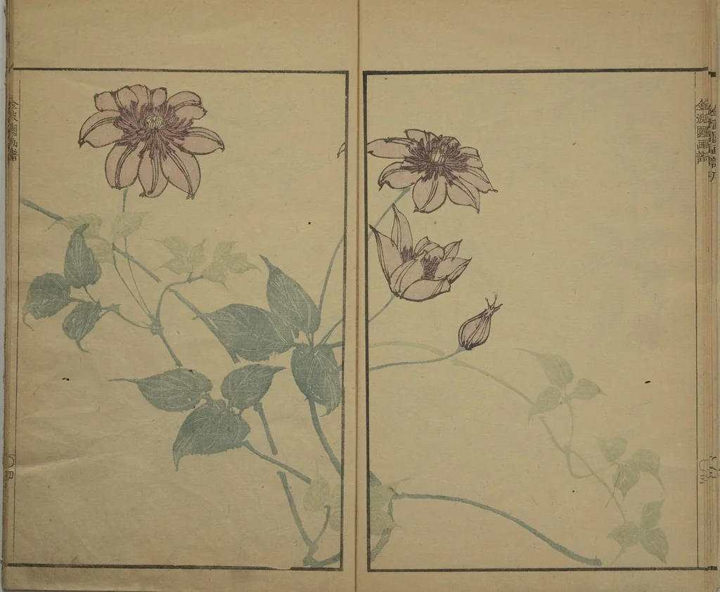 An illustration from Kinpaen (Bunpō) Picture Album (Kinpaen gafu 金波園画譜), 1820, leaf 7