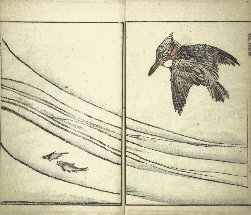An illustration from Kinpaen (Bunpō) Picture Album (Kinpaen gafu 金波園画譜), 1820, leaf 11