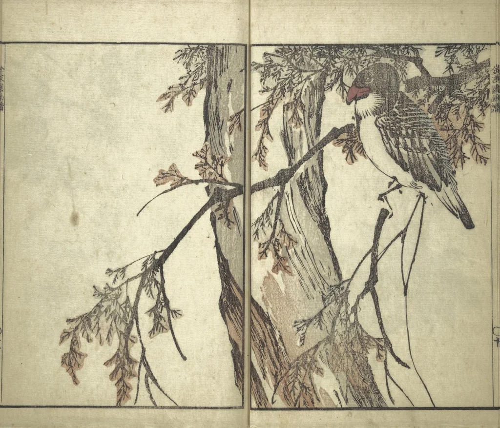 An illustration from Kinpaen (Bunpō) Picture Album (Kinpaen gafu 金波園画譜), 1820, leaf 15