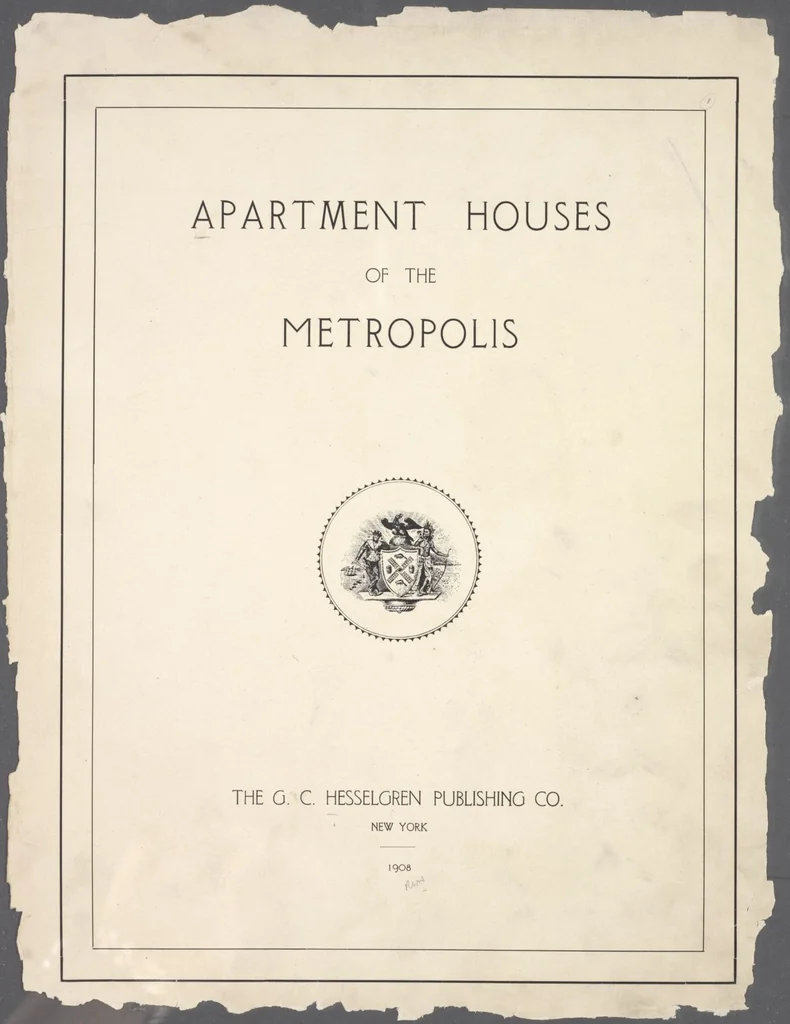 An illustration from Apartment houses of the metropolis, 1908, leaf 1