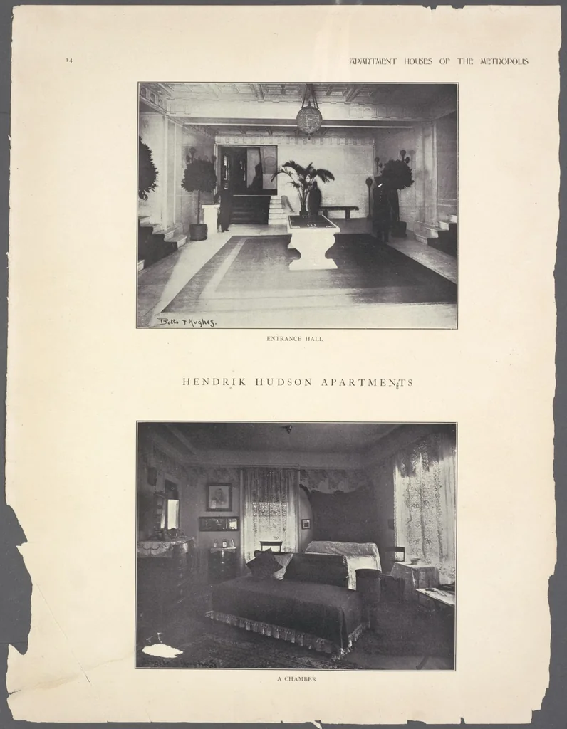 An illustration from Apartment houses of the metropolis, 1908, leaf 14