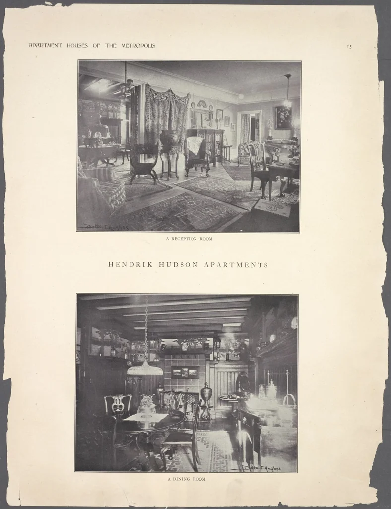 An illustration from Apartment houses of the metropolis, 1908, leaf 15