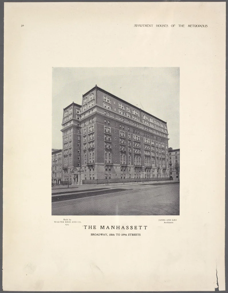 An illustration from Apartment houses of the metropolis, 1908, leaf 30