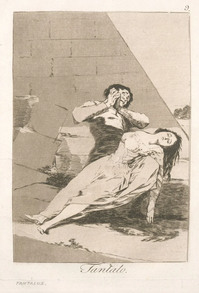 An illustration from Los caprichos, 1799, leaf 11
