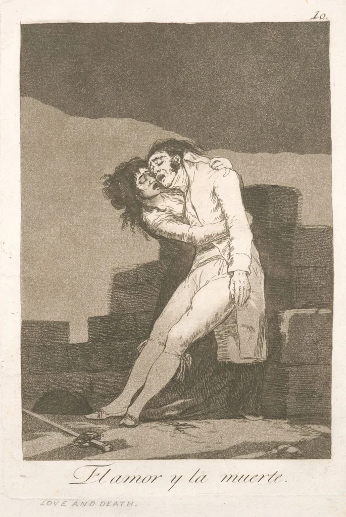 An illustration from Los caprichos, 1799, leaf 12
