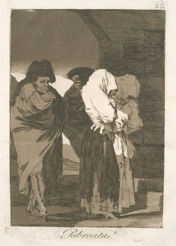 An illustration from Los caprichos, 1799, leaf 24