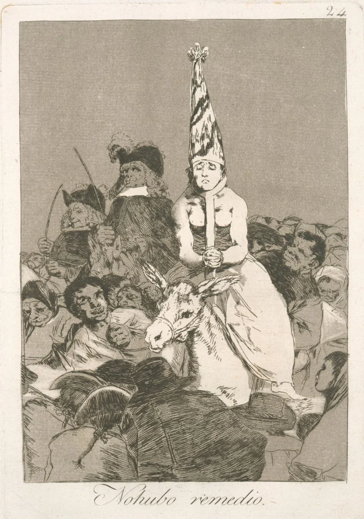 An illustration from Los caprichos, 1799, leaf 26