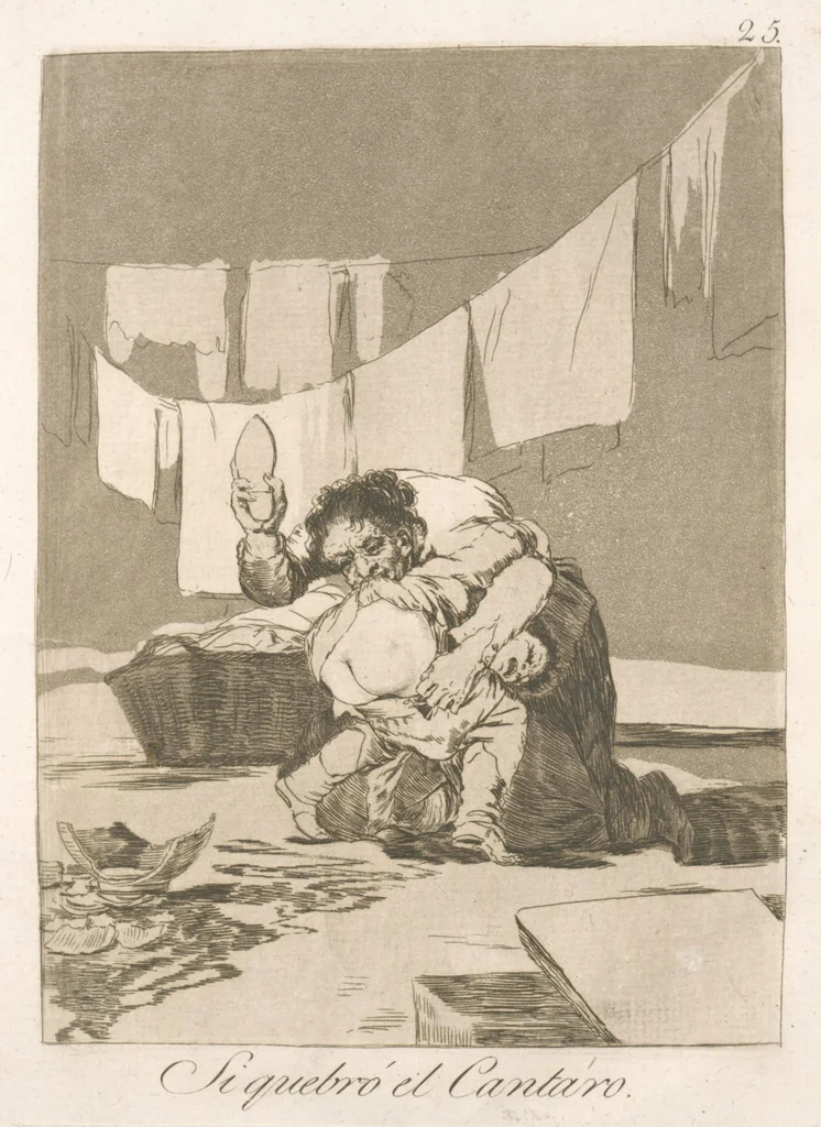 An illustration from Los caprichos, 1799, leaf 27