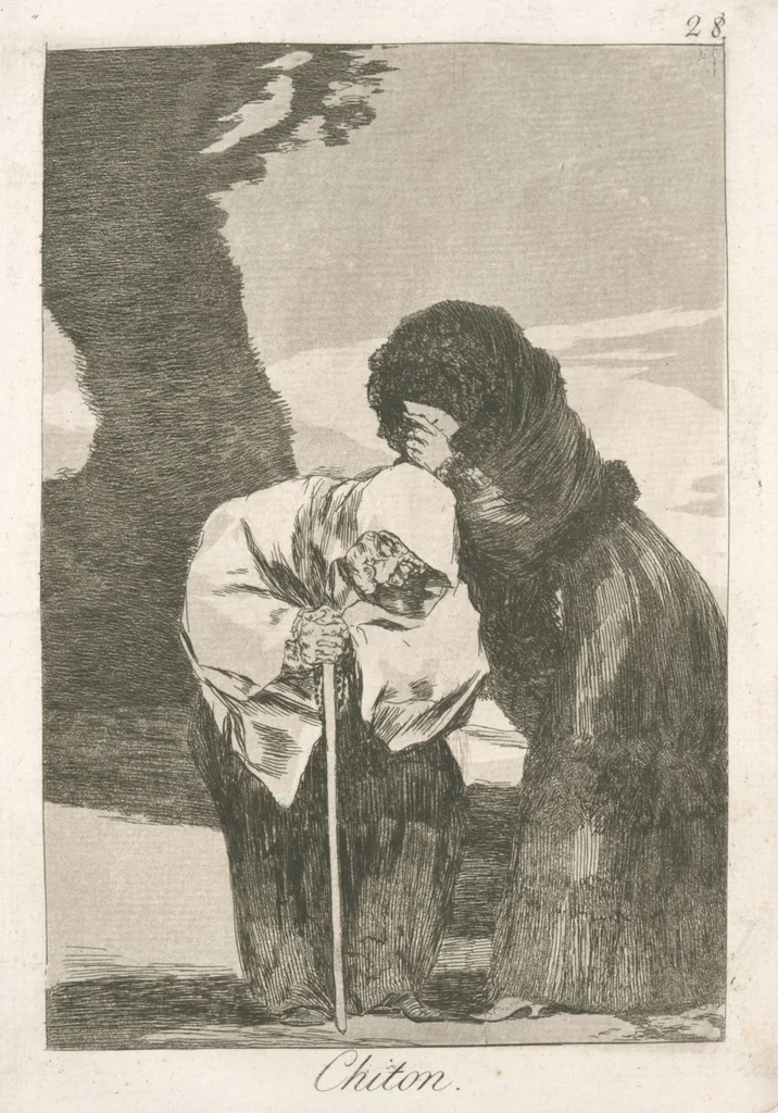 An illustration from Los caprichos, 1799, leaf 30