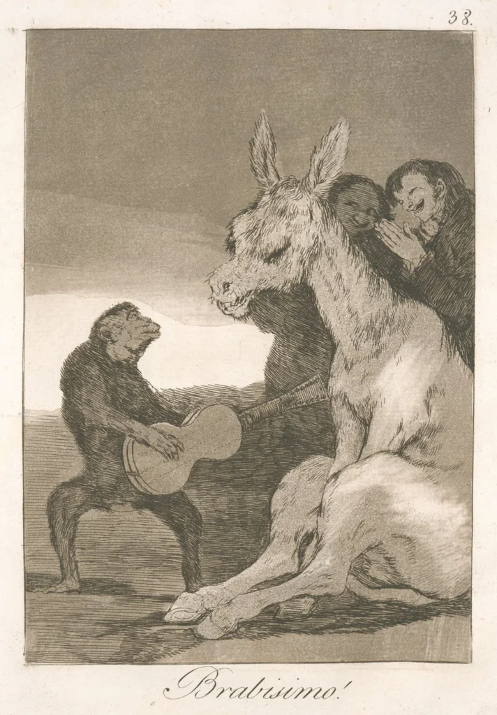 An illustration from Los caprichos, 1799, leaf 40