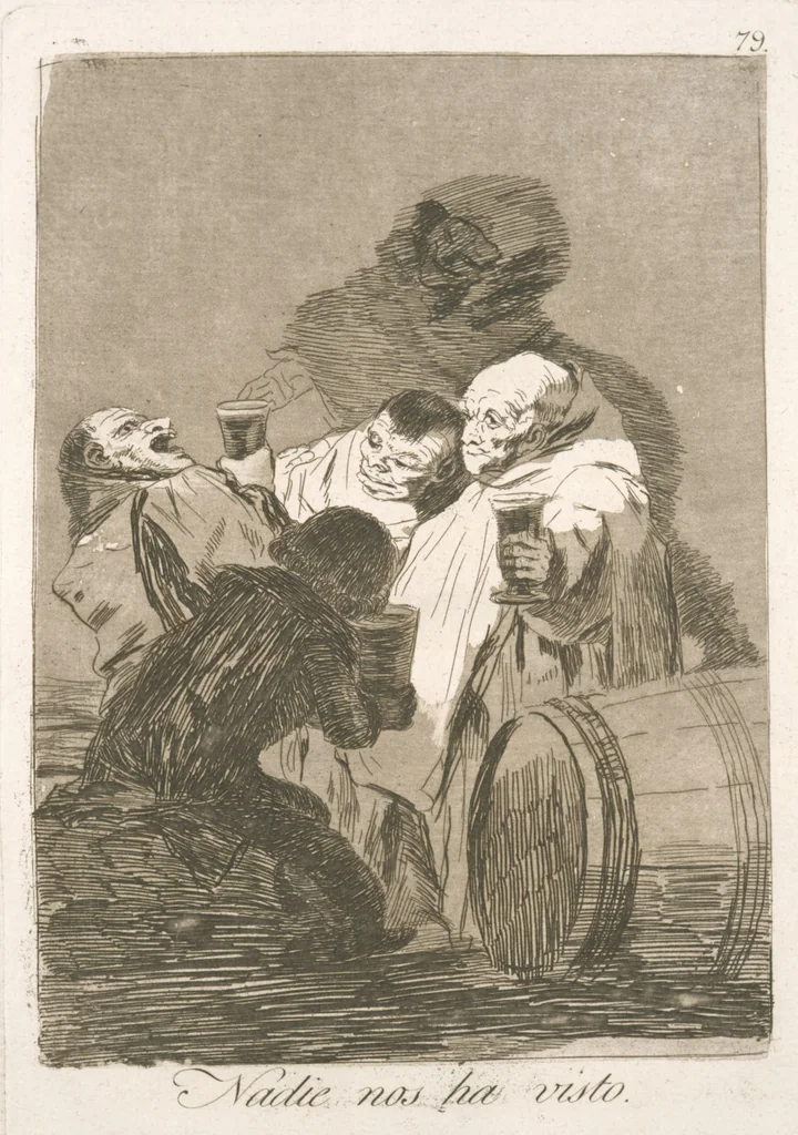 An illustration from Los caprichos, 1799, leaf 81