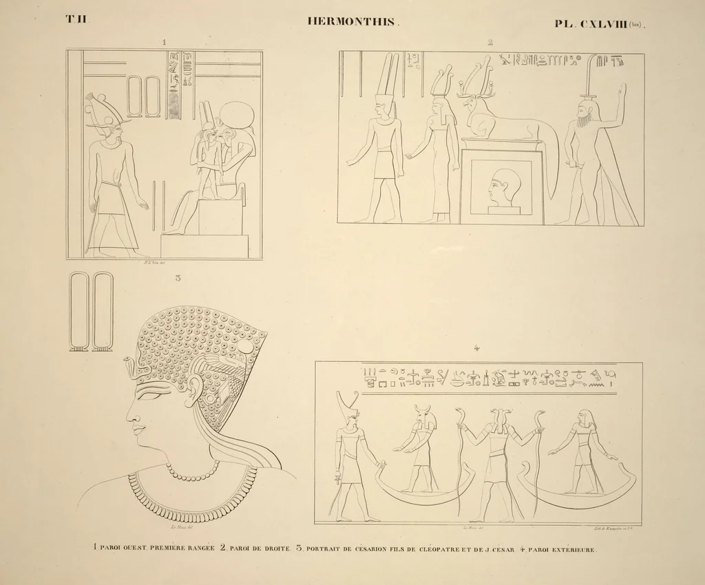 An illustration from Monuments de l'Égypte et de la Nubie, d'après les dessins exécutés sur les lieux sous la direction de Champollion-le-jeune, et les descriptions autographes qu'il en a rédigées; pub. sous les auspices de M. Guizot et de M. Thiers ... par une commission spéciale. Planches, 1835, leaf 178