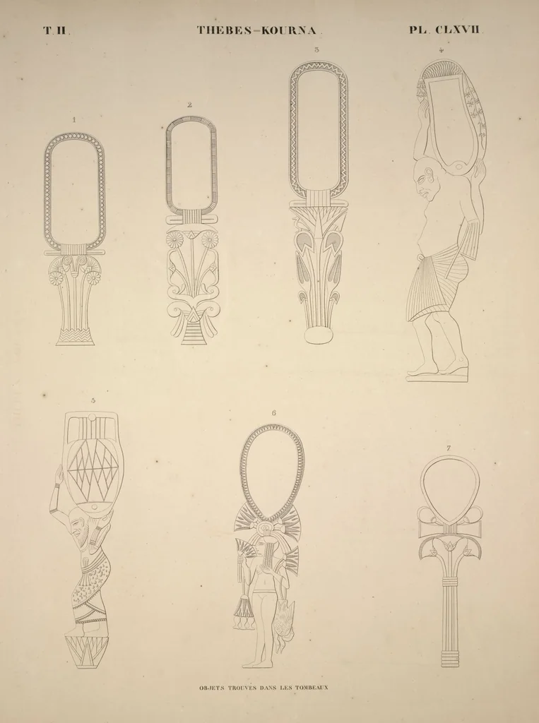 An illustration from Monuments de l'Égypte et de la Nubie, d'après les dessins exécutés sur les lieux sous la direction de Champollion-le-jeune, et les descriptions autographes qu'il en a rédigées; pub. sous les auspices de M. Guizot et de M. Thiers ... par une commission spéciale. Planches, 1835, leaf 202