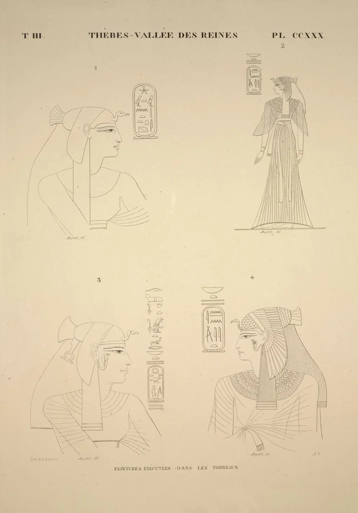An illustration from Monuments de l'Égypte et de la Nubie, d'après les dessins exécutés sur les lieux sous la direction de Champollion-le-jeune, et les descriptions autographes qu'il en a rédigées; pub. sous les auspices de M. Guizot et de M. Thiers ... par une commission spéciale. Planches, 1835, leaf 269