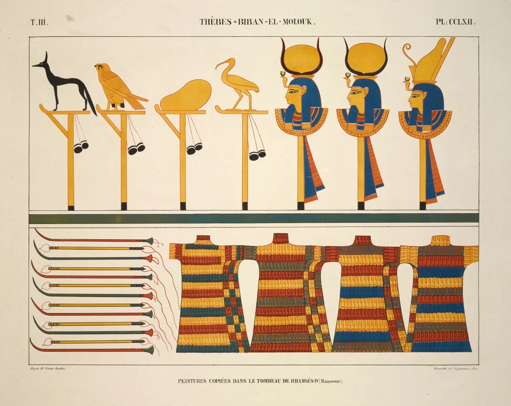 An illustration from Monuments de l'Égypte et de la Nubie, d'après les dessins exécutés sur les lieux sous la direction de Champollion-le-jeune, et les descriptions autographes qu'il en a rédigées; pub. sous les auspices de M. Guizot et de M. Thiers ... par une commission spéciale. Planches, 1835, leaf 303