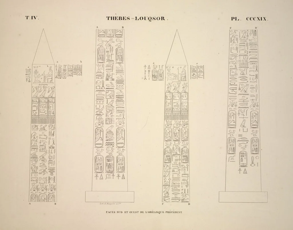 An illustration from Monuments de l'Égypte et de la Nubie, d'après les dessins exécutés sur les lieux sous la direction de Champollion-le-jeune, et les descriptions autographes qu'il en a rédigées; pub. sous les auspices de M. Guizot et de M. Thiers ... par une commission spéciale. Planches, 1835, leaf 365