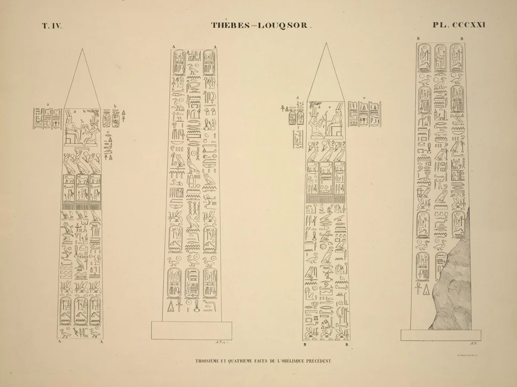 An illustration from Monuments de l'Égypte et de la Nubie, d'après les dessins exécutés sur les lieux sous la direction de Champollion-le-jeune, et les descriptions autographes qu'il en a rédigées; pub. sous les auspices de M. Guizot et de M. Thiers ... par une commission spéciale. Planches, 1835, leaf 367