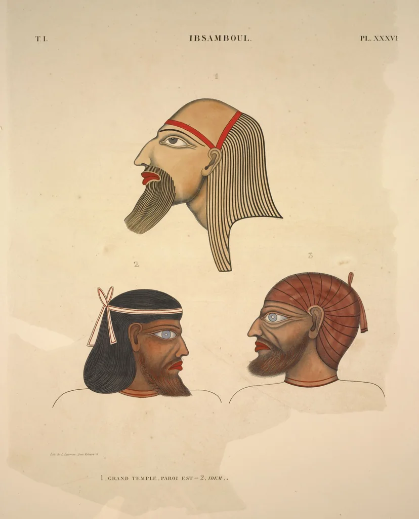 An illustration from Monuments de l'Égypte et de la Nubie, d'après les dessins exécutés sur les lieux sous la direction de Champollion-le-jeune, et les descriptions autographes qu'il en a rédigées; pub. sous les auspices de M. Guizot et de M. Thiers ... par une commission spéciale. Planches, 1835, leaf 40