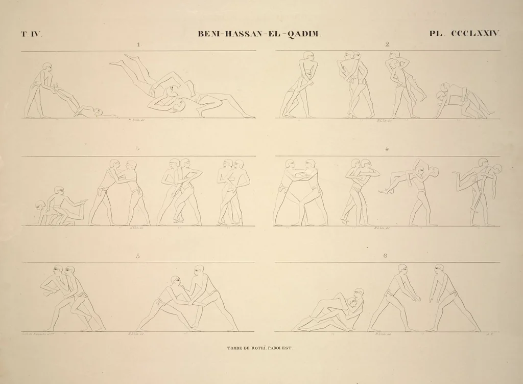 An illustration from Monuments de l'Égypte et de la Nubie, d'après les dessins exécutés sur les lieux sous la direction de Champollion-le-jeune, et les descriptions autographes qu'il en a rédigées; pub. sous les auspices de M. Guizot et de M. Thiers ... par une commission spéciale. Planches, 1835, leaf 426